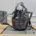 14Balenciaga Bucket Bag: Burgundy Leather, Studded Edges, A Bold Fashion Statement size:30×23×17cm #A54208