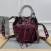 3Balenciaga Bucket Bag: Burgundy Leather, Studded Edges, A Bold Fashion Statement size:30×23×17cm #A54208