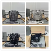 Balenciaga Bucket Bag: Metallic Leather, Studded Details, Edgy Urban Style size:15×17×19cm #A54207