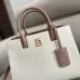 5Burberry Handbag: Two - Tone Leather &amp; Gold “TB” Logo, Epitomizing Sophisticated Elegance size:27×11×20cm #A54200