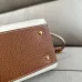 7Burberry Handbag: Two - Tone Leather &amp; Gold “TB” Logo, Epitomizing Sophisticated Elegance size:27×11×20cm #A54200