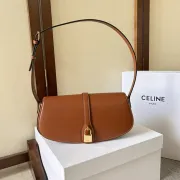 Celine Clutch On Strap Tabou in Triomphe Canvas Calfskin #A49299