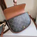 7Celine FOLCO SHOULDER BAG IN TRIOMPHE CANVAS size:20×14×5cm #A54102