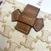 12Celine Leather Wallet with Triomphe Closure #A46200