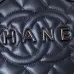 13CHANEL Lambskin Quilted Walk of Fame Star Bag Black #A49166