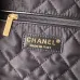 8Chanel 22 handbag, Shiny calfskin &amp; gold-tone metal , black #A49167