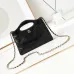 1Chanel 31 mini shopping bag, Suede calfskin, lambskin #A49141