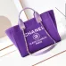 23Chanel Deauville Coco Mark Tote Bag Canvas #A49193