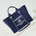10Chanel Deauville Coco Mark Tote Bag Canvas #A49193
