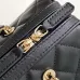 7Chanel Mini Timeless Classic Barrel Bag with Chain Black #A49781