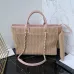 13Chanel Natural Raffia Small Deauville Tote size:34cm #A54036