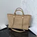 23Chanel Natural Raffia Small Deauville Tote size:34cm #A54036