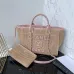 11Chanel Natural Raffia Small Deauville Tote size:34cm #A54036