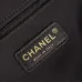 9Chanel Shopping bag, Calfskin &amp; gold-tone metal, black size:36×24×12cm #A53503