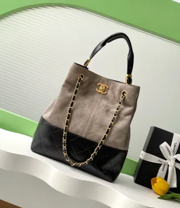Chanel Shopping bag, Suede calfskin, shiny lambskin size:31×20×12cm #A53499
