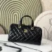 1Chanel Small bowling bag, Patent crumpled calfskin size:17×21×3cm #A53909