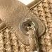 9Chanel Woven Tote: Textured Raffia, Signature Logo &amp; Chain, Embracing Summer Elegance size38 #A54203