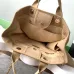 10Chanel Woven Tote: Textured Raffia, Signature Logo &amp; Chain, Embracing Summer Elegance size38 #A54203