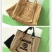 1Chanel Woven Tote: Textured Raffia, Signature Logo &amp; Chain, Embracing Summer Elegance size38 #A54203