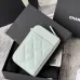 24Chanel Classic Caviar Quilted Zip Card Holder Wallet  #A49136