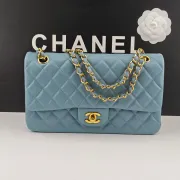 CHANEL 18C Iridescent Tiffany Blue Caviar Medium #A50708