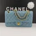 1CHANEL 18C Iridescent Tiffany Blue Caviar Medium #A50708