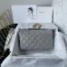 5CHANEL Diana Lamb Matelasse Chain Shoulder Bag size:13×21×6cm #A54037