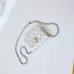 4CHANEL Metallic Goatskin Quilted Star Flap Waist Belt #A49186