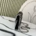14Chanel Mini flap bag, Lambskin &amp; gold-tone metal, white &amp; black  #A49398