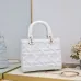18Dior Bag Graphic Cannage Calfskin Black/White #A48775