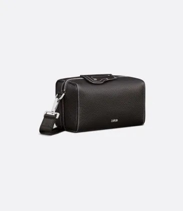 Dior Black Leather Crossbody Messenger Saddle Bag Lingot  size:22×10×12cm #A54110