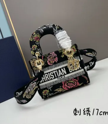 Dior Handbags Lady D-Lite CHRISTIAN DIOR PARIS size:17×15×7cm #A53706