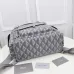 7Dior Men's Diamond Jacquard Heather Road jung haein Backpack Large Grey size:43×51×20cm #A54103