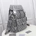 8Dior Men's Diamond Jacquard Heather Road jung haein Backpack Large Grey size:43×51×20cm #A54103