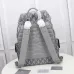 9Dior Men's Diamond Jacquard Heather Road jung haein Backpack Large Grey size:43×51×20cm #A54103