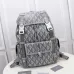 1Dior Men's Diamond Jacquard Heather Road jung haein Backpack Large Grey size:43×51×20cm #A54103