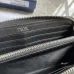 15Dior Wallet Leather Gray Oblique Galaxy Long Zip Wallet #A50110