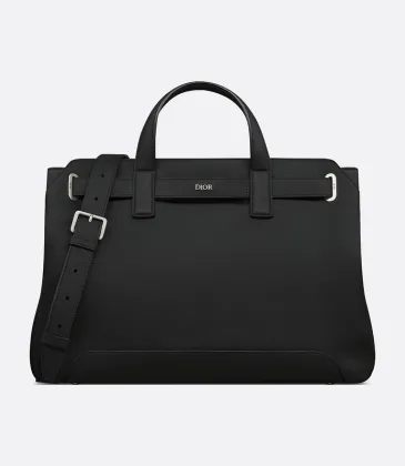 Medium Dior Normandie Tote Bag Black Dior Icons Calfskin size:42×27.5×17cm #A53545