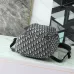 12Rider Soft Zipped Backpack Dior Oblique Jacquard and Blue Grained Calfskin size:32×46×7cm #A54065