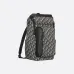3Rider Soft Zipped Backpack Dior Oblique Jacquard and Blue Grained Calfskin size:32×46×7cm #A54065