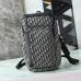 10Rider Soft Zipped Backpack Dior Oblique Jacquard and Blue Grained Calfskin size:32×46×7cm #A54065