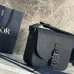 3Saddle Triple Pouch Navy Blue Dior Gravity Outline Leather size:23×18×6cm #A54116