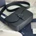 4Saddle Triple Pouch Navy Blue Dior Gravity Outline Leather size:23×18×6cm #A54116