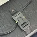 5Saddle Triple Pouch Navy Blue Dior Gravity Outline Leather size:23×18×6cm #A54116