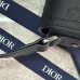 6Saddle Triple Pouch Navy Blue Dior Gravity Outline Leather size:23×18×6cm #A54116