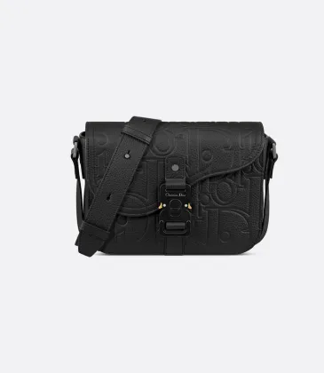 Saddle Triple Pouch Navy Blue Dior Gravity Outline Leather size:23×18×6cm #A54116