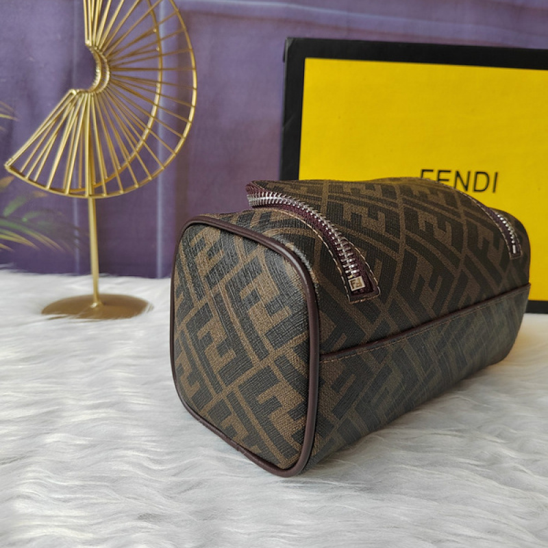 Buy Cheap Fendi Cylinder cosmetic bag with handle and double zipper bag  #999937012 from