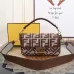 12Fendi Handbag Baguette FF logo Size:26×13×6cm #A48146