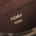 9Fendi Handbag C'mon Small Fabric Brown Size:21x6.5x20cm #A49099