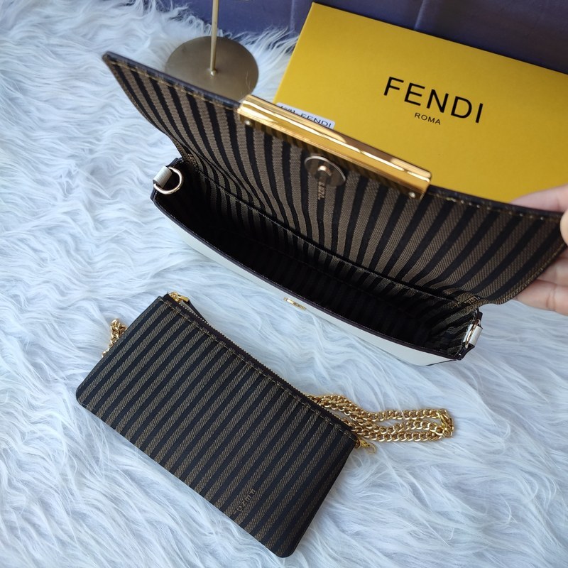 Buy Cheap Fendi Mini handbag with flip and snap closure Pequin fabric back  and flat pocket bag #999937011 from